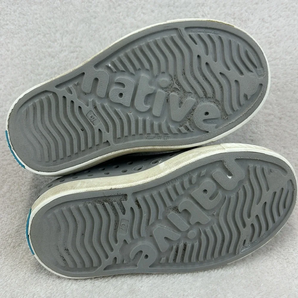 NATIVE Jefferson Slipon Shoes Gray Toddler Size C7